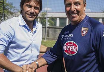 Conte in visita al Torino. Il Ct ha assistito all’allenamento della squadra granata