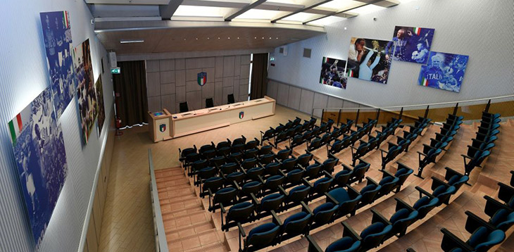 Aula del Centro Tecnico Federale di Coverciano