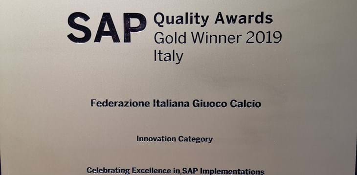 La FIGC premiata con la medaglia d’oro per la piattaforma “Football Data Integration 360’”