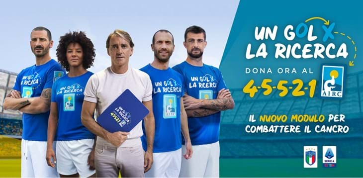 Gli Azzurri al fianco di Fondazione AIRC per fare gol contro il cancro