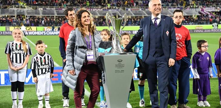 UEFA Women’s Champions League: la Coppa esposta a Firenze prima di Fiorentina-Juventus