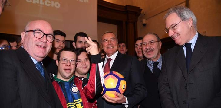 Calcio e disabilità: Tavecchio alla presentazione del torneo ‘Quarta Categoria’