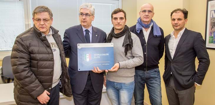 Tisci in visita alla sede della Federcalcio della Basilicata