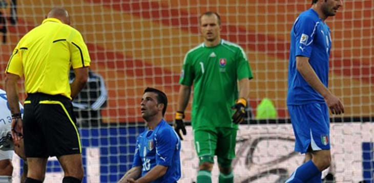 Italia ko con la Slovacchia. Gli Azzurri escono dal Mondiale al primo turno