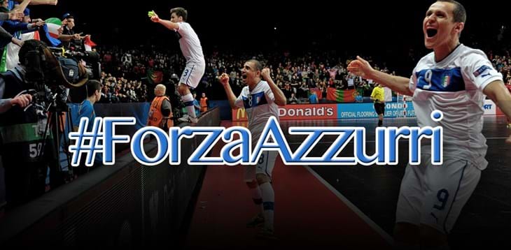 #ForzaAzzurri, l'hashtag per supportare gli Azzurri del Calcio a 5