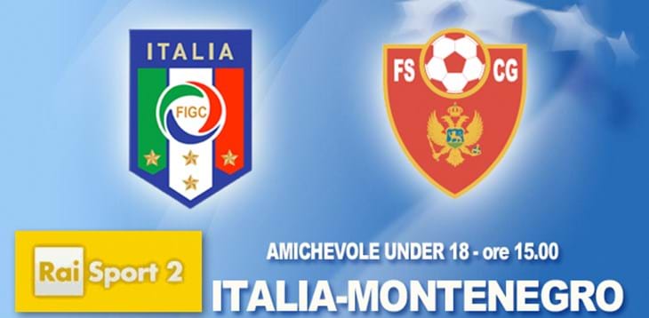 Under 18: alle 15.00 l'amichevole contro il Montenegro